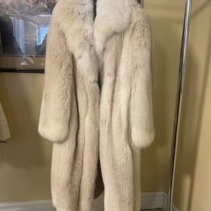 Silver Tip Fox Fur Coat